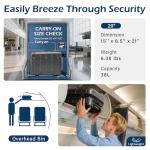 Coolife 20in Hardside Carry-On with TSA Lock