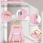 LARVENDER 3-Piece Expandable Luggage Set with TSA Lock