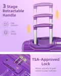 LARVENDER 20-Inch TSA Lock Hardside Luggage Set