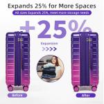 LARVENDER 5-Piece Expandable Luggage Set with Lock