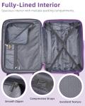 LARVENDER 20-Inch TSA Lock Hardside Luggage Set