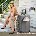 Krute 28 Inch TSA Lock Aluminum Frame Suitcase