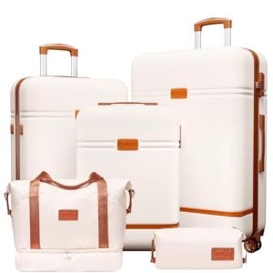 Krute 5-Piece Hard Shell Luggage Set with TSA Lock