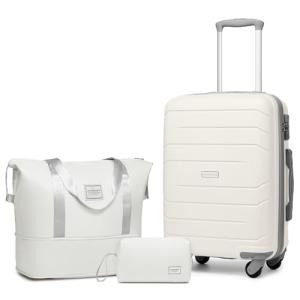 LARVENDER TSA Lock Carry-On Luggage Set for Women