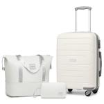 LARVENDER TSA Lock Carry-On Luggage Set for Women