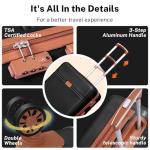 TSA Approved 20in Hard Shell Carry-On Suitcase