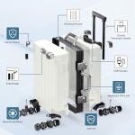 Krute 20 Inch Zipperless TSA Approved Carry-On Suitcase