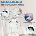 LARVENDER TSA Lock Carry-On Luggage Set for Women