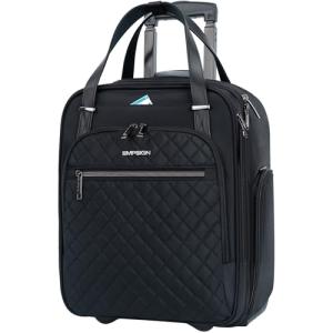 Lightweight 16" Underseat Rolling Bag for Travel