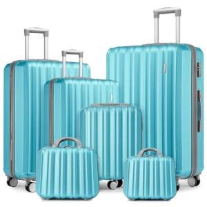 LARVENDER Expandable Hardshell Luggage Set with Wheels