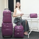 LARVENDER Expandable TSA-Approved Carry On Luggage Set