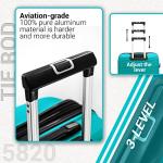 LARVENDER 4-Piece Expandable Luggage Set with TSA Lock