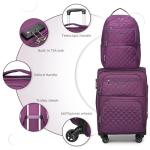 LARVENDER Expandable TSA-Approved Carry On Luggage Set