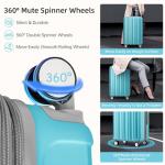 LARVENDER Expandable Hardshell Luggage Set with Wheels