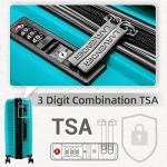 LARVENDER 4-Piece Expandable Luggage Set with TSA Lock