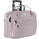 EMPSIGN Quilted Grey Pink Laptop Backpack & Bag