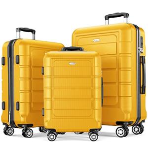 SHOWKOO Expandable Luggage Set with TSA Locks