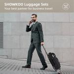 SHOWKOO 3-Piece Expandable Luggage Set with TSA Lock