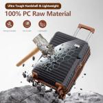 SHOWKOO 3-Piece Expandable Luggage Set with TSA Lock