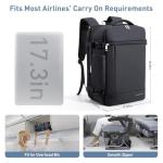 SHOWKOO TSA Approved Travel Laptop Backpack, Black