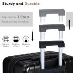 SHOWKOO 3-Piece Expandable Hardside Luggage Set