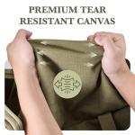 SHOWKOO 60L Expandable Canvas Travel Duffle Bag