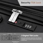 SHOWKOO 3-Piece Expandable Hardside Luggage Set