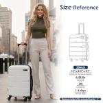 Coolife 20in TSA-Approved Luggage with Spinner Wheels