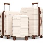 Vipbox 3-Piece Hardside Luggage Set with TSA Lock