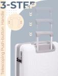 Hardshell Luggage Set with TSA Lock - White