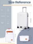 Hardshell Luggage Set with TSA Lock - White