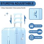 Krute 20" Carry-On Suitcase with TSA Lock