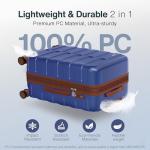 Durable 8-Piece Hardside Luggage Set with TSA Lock