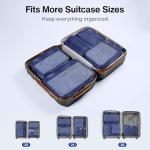 Durable 8-Piece Hardside Luggage Set with TSA Lock