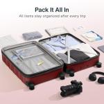 Vipbox 3-Piece Hardside Luggage Set with TSA Lock