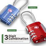 Fosmon TSA Cable Luggage Locks - 4 Pack