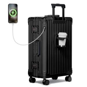 Krute Zipperless TSA Lock 24-inch Hard Shell Suitcase