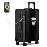 Krute Zipperless TSA Lock 24-inch Hard Shell Suitcase