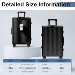 Krute Zipperless TSA Lock 24-inch Hard Shell Suitcase