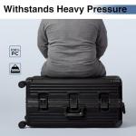 Krute Zipperless TSA Lock 24-inch Hard Shell Suitcase