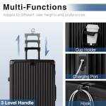 Krute Zipperless TSA Lock 24-inch Hard Shell Suitcase