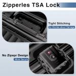 Krute Zipperless TSA Lock 24-inch Hard Shell Suitcase