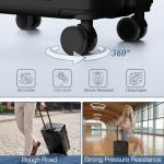 Krute Zipperless TSA Lock 24-inch Hard Shell Suitcase