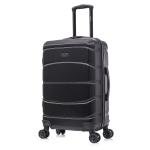 DUKAP SENSE 24" Lightweight Hardside Luggage Black