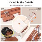 Krute 22" TSA Approved Hard Shell Carry On