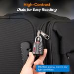 Forge TSA Approved Black Luggage Locks, 2-Pack