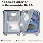 VANKEAN 20 Inch TSA Lock Carry-On Suitcase