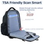 VANKEAN 17.3'' TSA Laptop Backpack with USB Port
