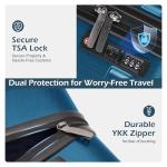 Coolife TSA-Approved 20in Carry-On Luggage