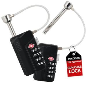 TSA Approved Heavy-Duty Gun Case Locks - 2 Pack